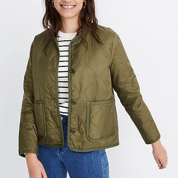 Madewell Jackets & Blazers - *Madewell Quilted Lightweight Jacket | PrimaLoft Insulation | Olive Green | XXS*